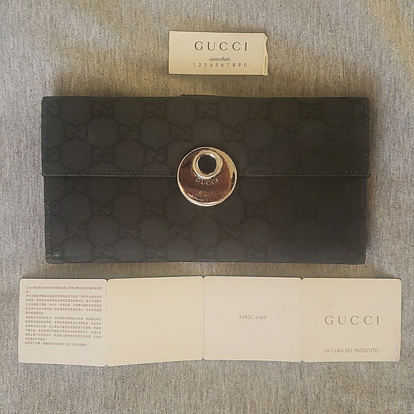 Authentic Monogram Canvas Eclipse Gucci Wallet - Picture 8 of 10